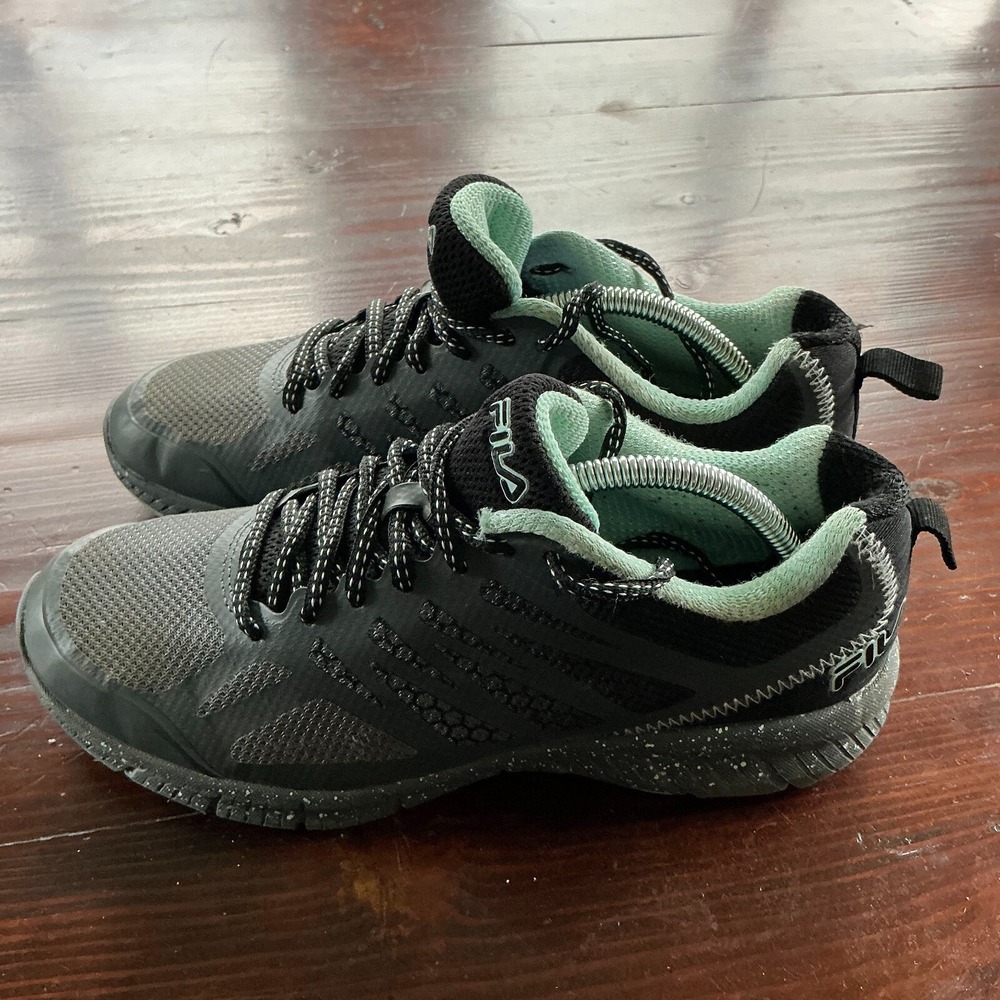 Fila Speedstride Running Sneakers Women Sz 7.5 Gray Low Top Lace Up 5JM00232-009 - Picture 2 of 10